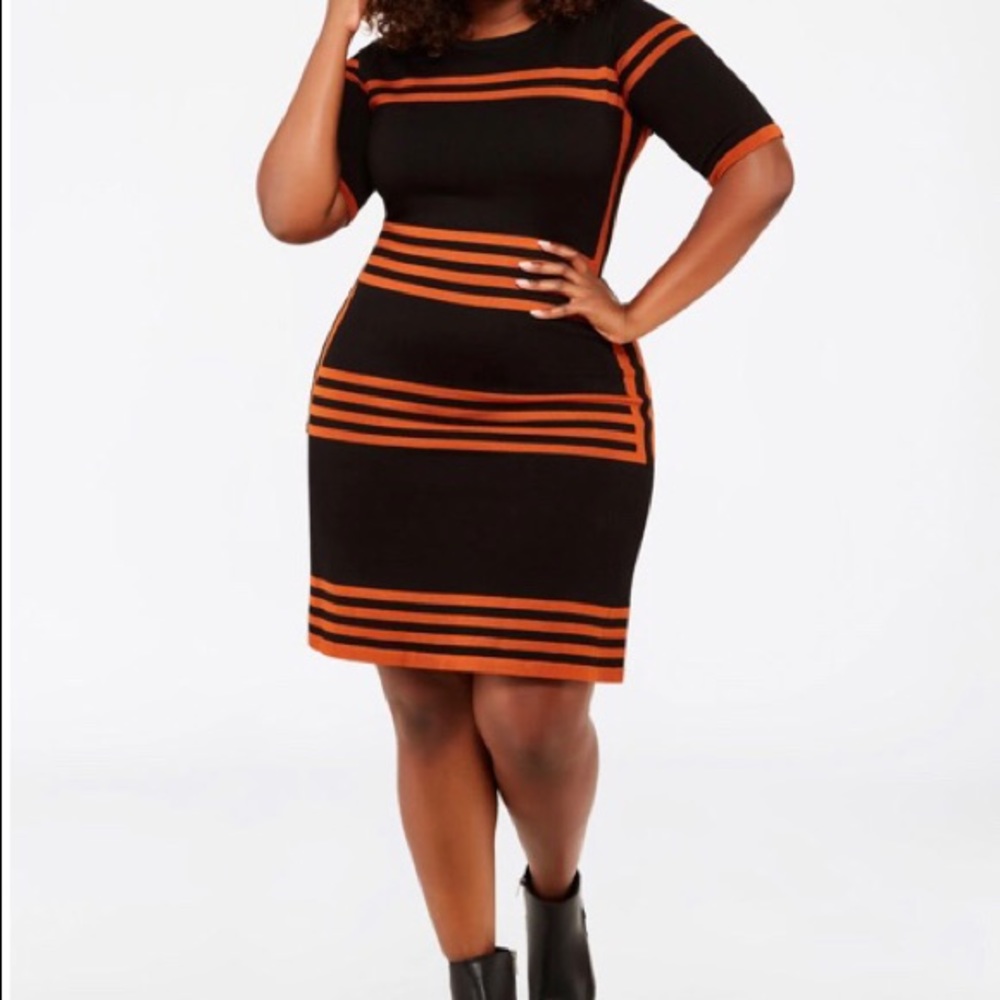Striped skater dress